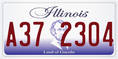 IL license plate A372304