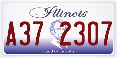 IL license plate A372307