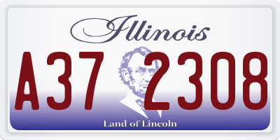 IL license plate A372308