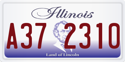 IL license plate A372310
