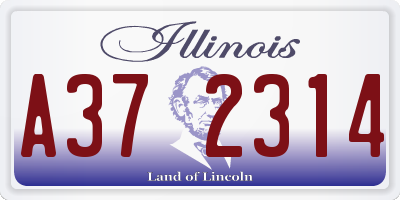IL license plate A372314