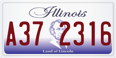 IL license plate A372316