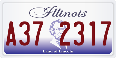 IL license plate A372317