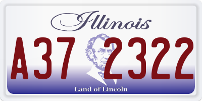 IL license plate A372322
