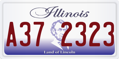 IL license plate A372323