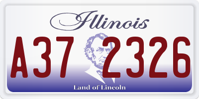 IL license plate A372326