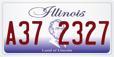 IL license plate A372327