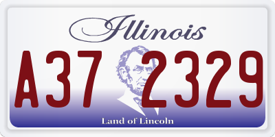 IL license plate A372329