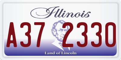 IL license plate A372330