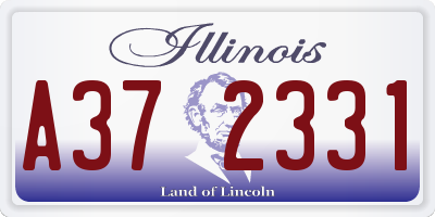 IL license plate A372331