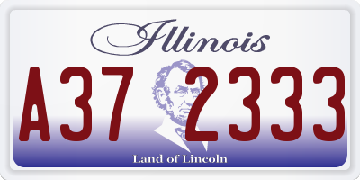 IL license plate A372333