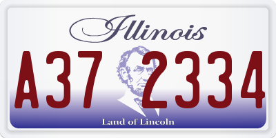 IL license plate A372334