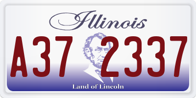 IL license plate A372337