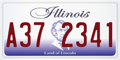 IL license plate A372341