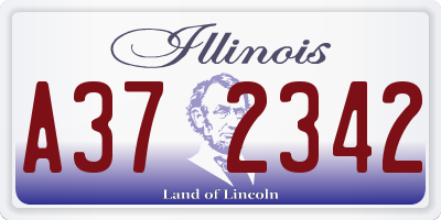 IL license plate A372342