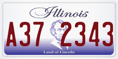 IL license plate A372343