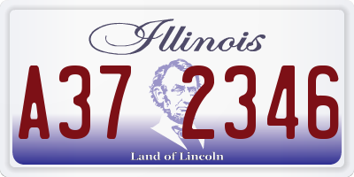 IL license plate A372346