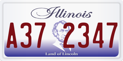 IL license plate A372347