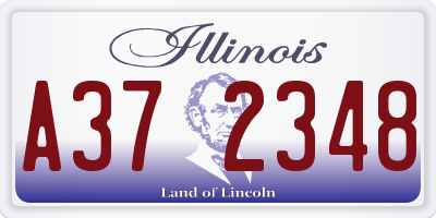 IL license plate A372348