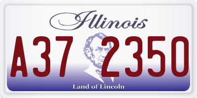 IL license plate A372350