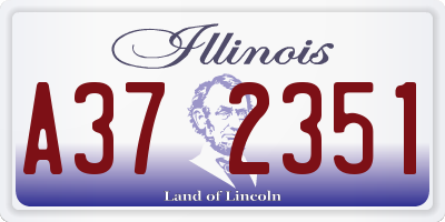 IL license plate A372351