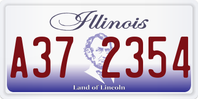 IL license plate A372354