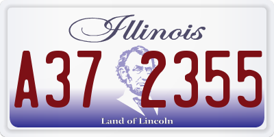 IL license plate A372355