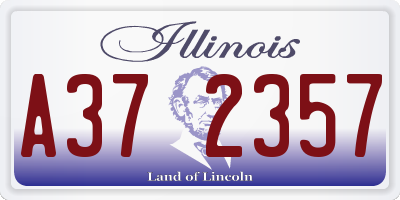 IL license plate A372357