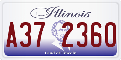 IL license plate A372360