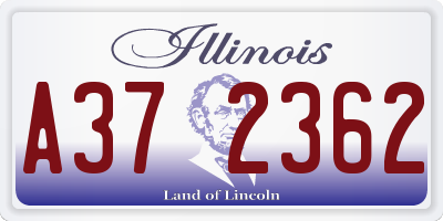 IL license plate A372362