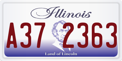 IL license plate A372363