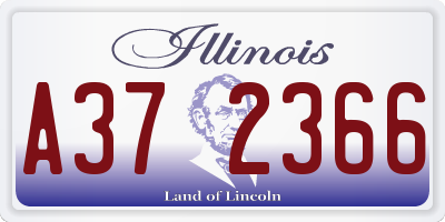 IL license plate A372366