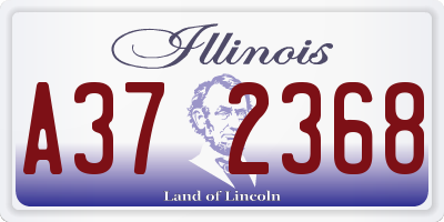 IL license plate A372368