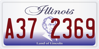IL license plate A372369