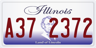IL license plate A372372