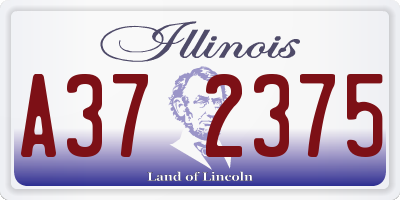 IL license plate A372375