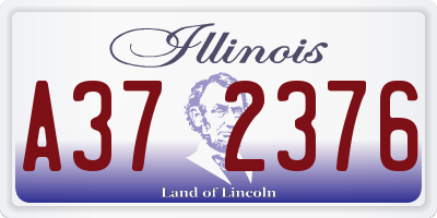 IL license plate A372376