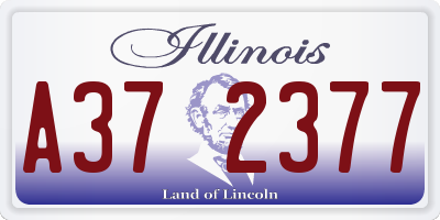 IL license plate A372377