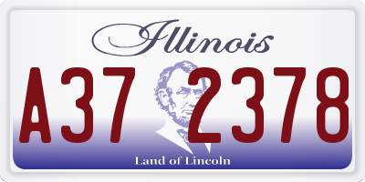 IL license plate A372378