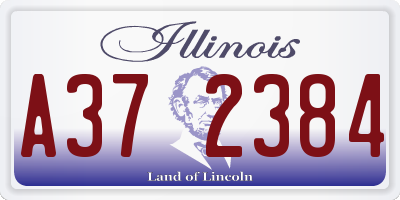 IL license plate A372384