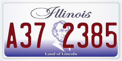 IL license plate A372385