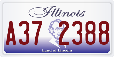IL license plate A372388