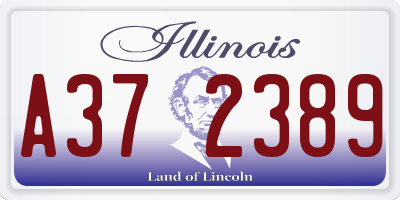 IL license plate A372389