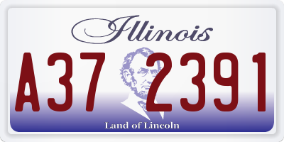 IL license plate A372391