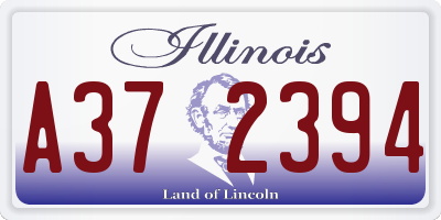 IL license plate A372394