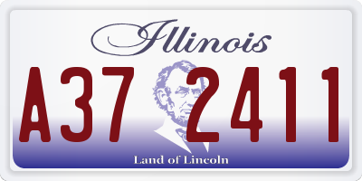 IL license plate A372411
