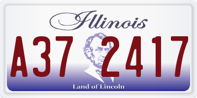 IL license plate A372417