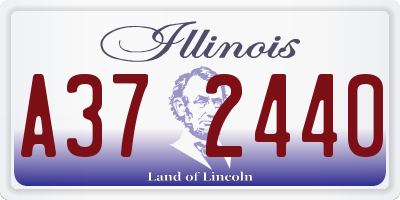 IL license plate A372440