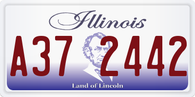 IL license plate A372442