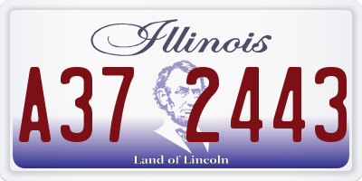 IL license plate A372443